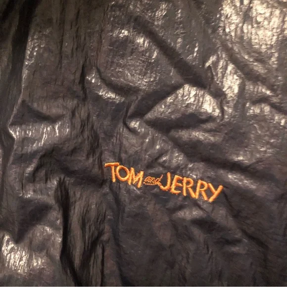 Vintage rare Pacebird Official license Tom & Jerry Multicolor Hooded Jacket L